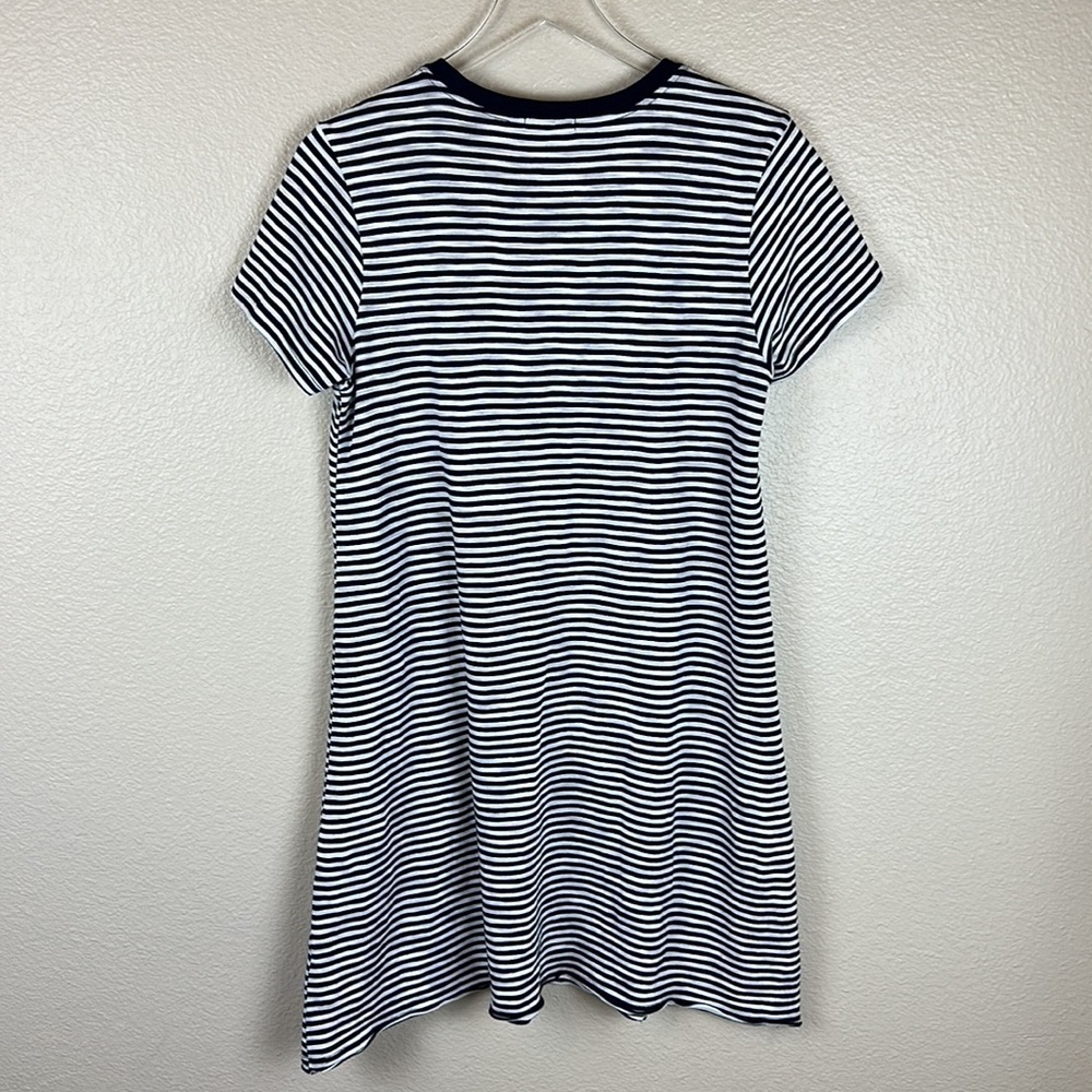 ATM Anthony Thomas Melillo Stripe Jersey Short Sleeve Dress - Picture 8 of 8